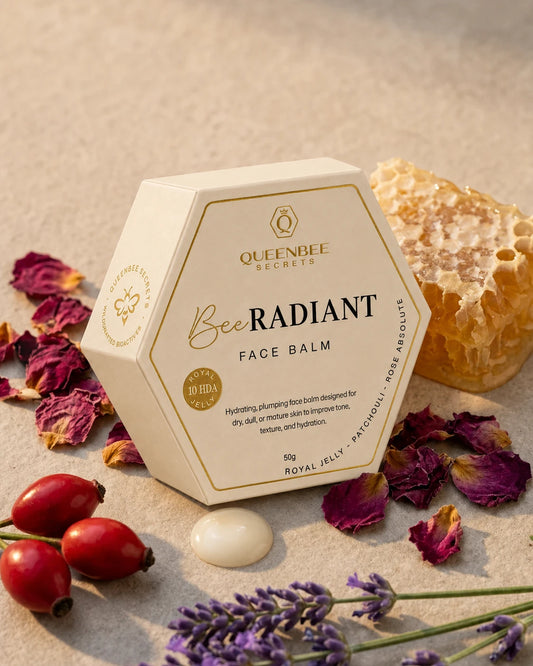 BEE Radiant Face Balm - Royal Jelly, Rosehip & Rose Damask