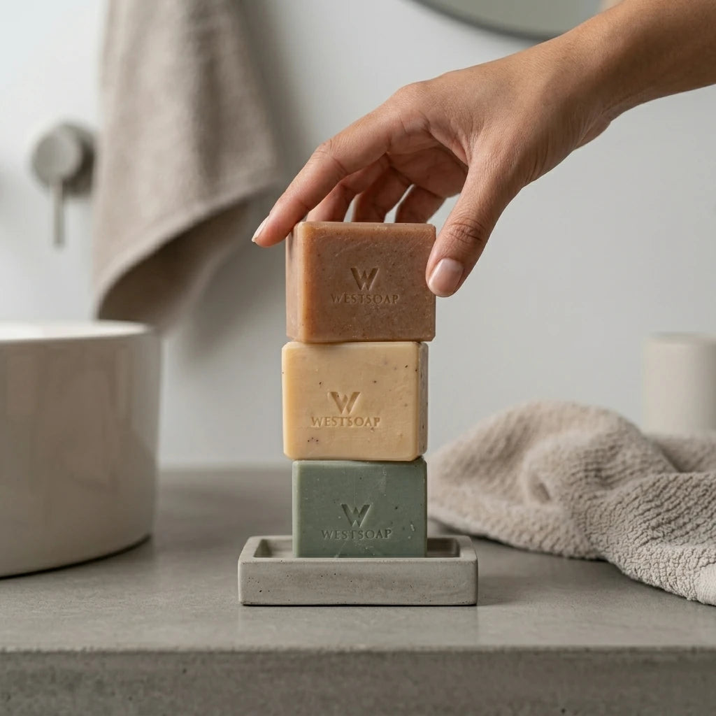 Wild Honey, Oats & Brazilian Clay Sensitive Skin Soap Trio