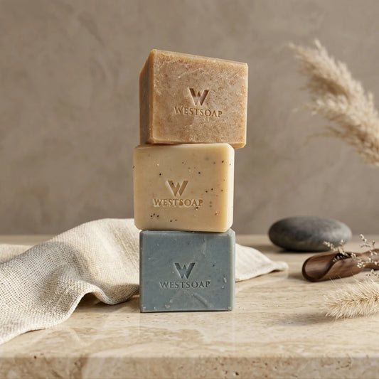 Wild Honey, Oats & Brazilian Clay Sensitive Skin Soap Trio