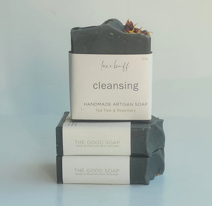 Cleansing Body Soap – Tea Tree, Rosemary & Activated Charcoal Refresh