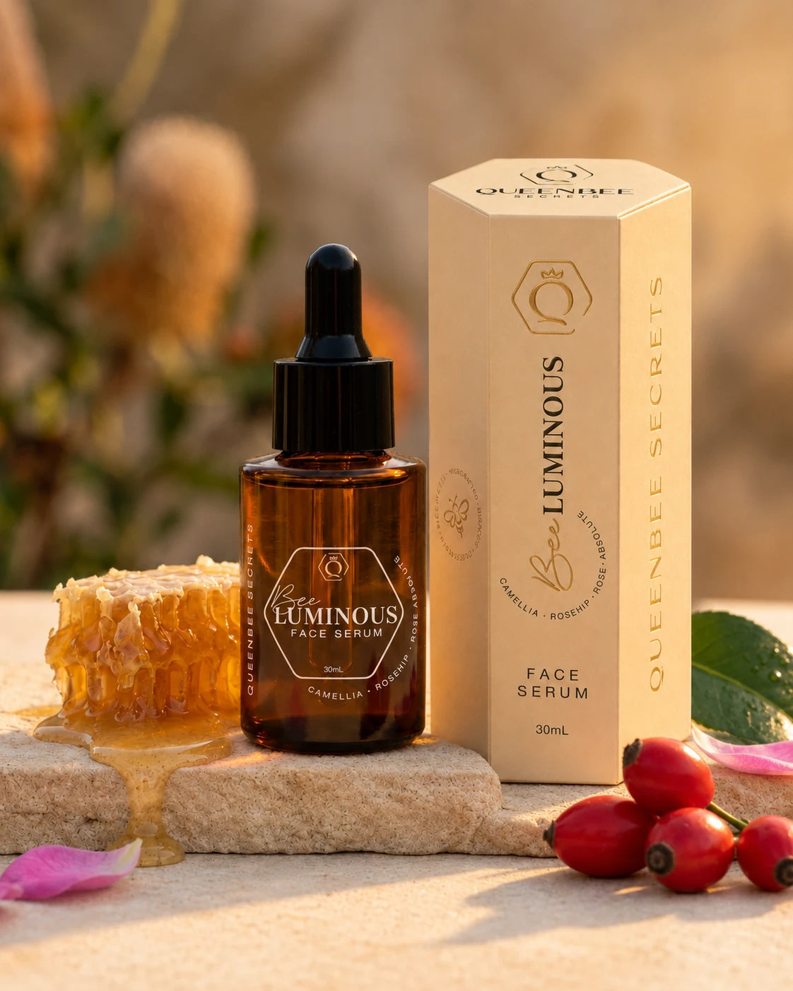 Bee Luminous Face Serum - Camellia & Rosehip