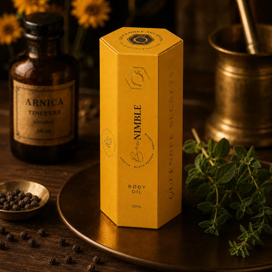 Bee Nimble Body Oil -  Arnica, Black Pepper & Marjoram