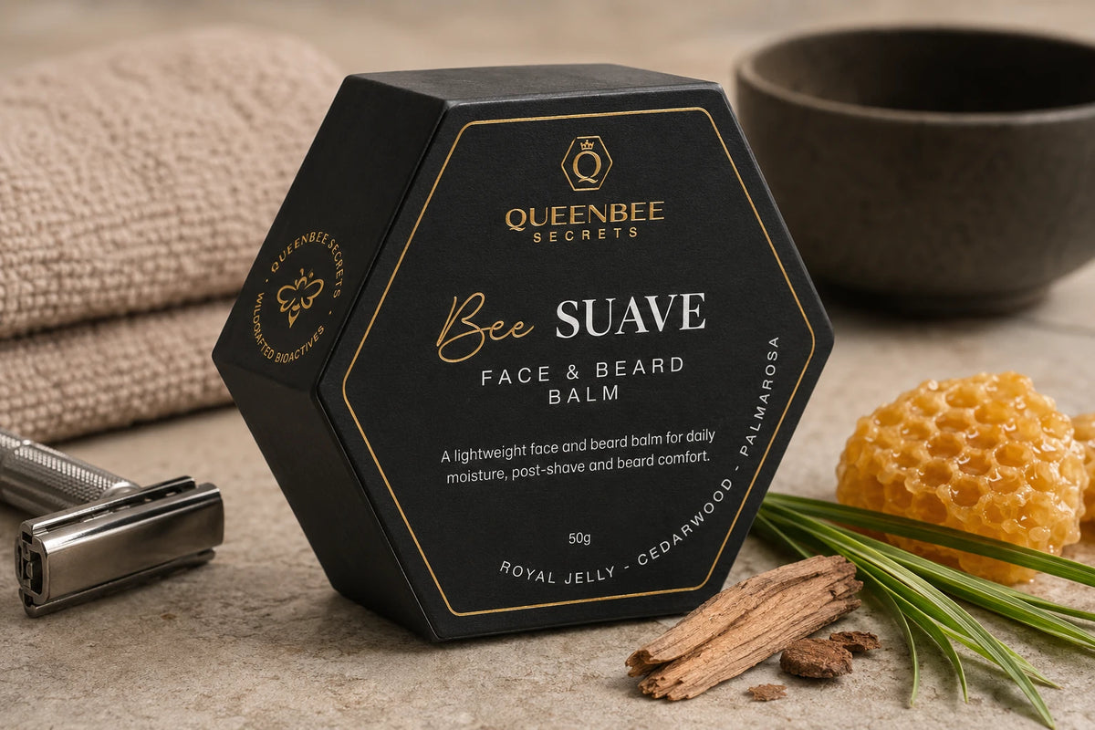 Bee Suave Face & Beard Balm - Cedarwood & Palmarosa