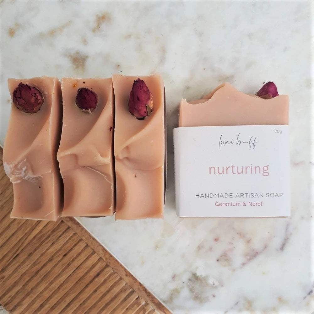 Nurturing Body Soap – Geranium & Neroli with French Pink Clay