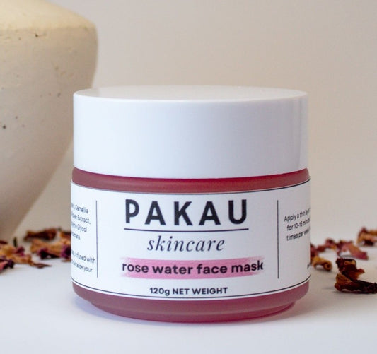 Rose Water Face Mask with Hyaluronic Acid – Hydrating & Brightening