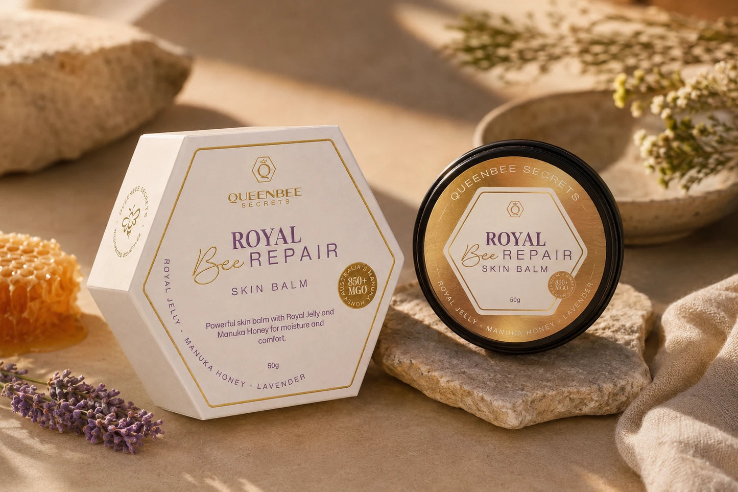 Royal Bee Repair - Royal Jelly & 850+ MGO Manuka Honey Balm